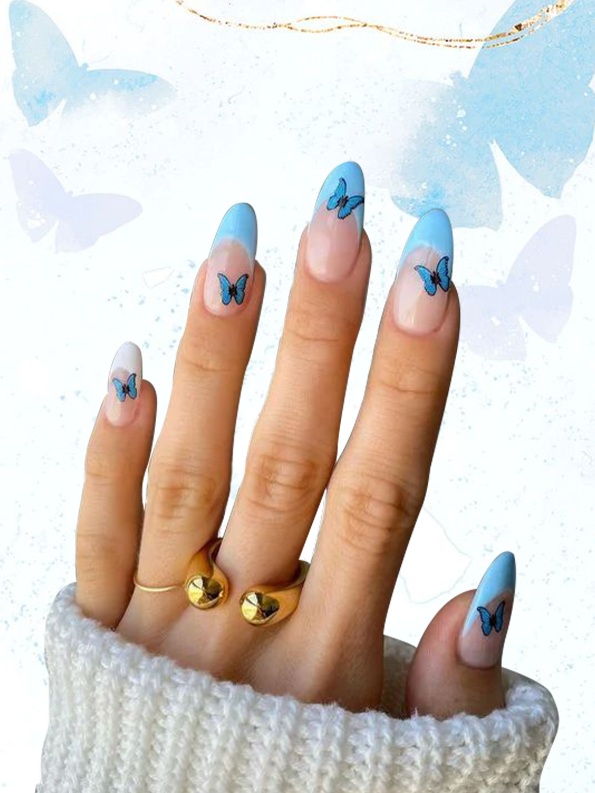 Decor Store 3D Beauty Butterfly Nail Art Stickers Manicure Decal DIY  Fingernail Decoration  Walmartcom