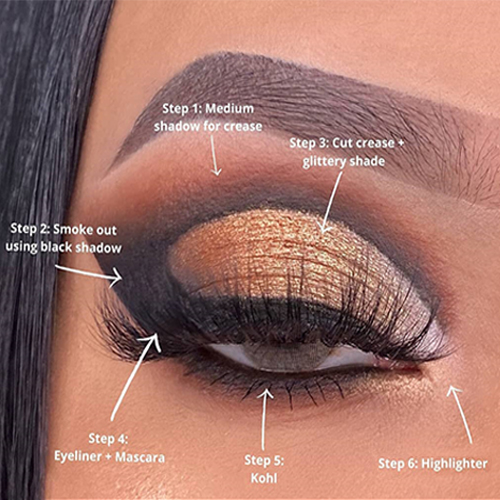 how apply eye makeup